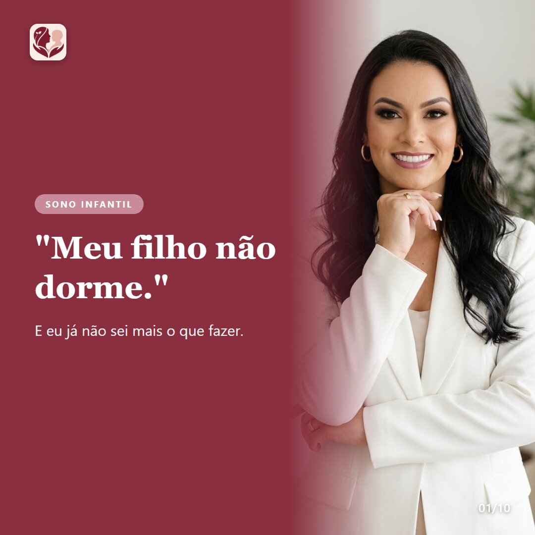 “Meu filho não dorme”