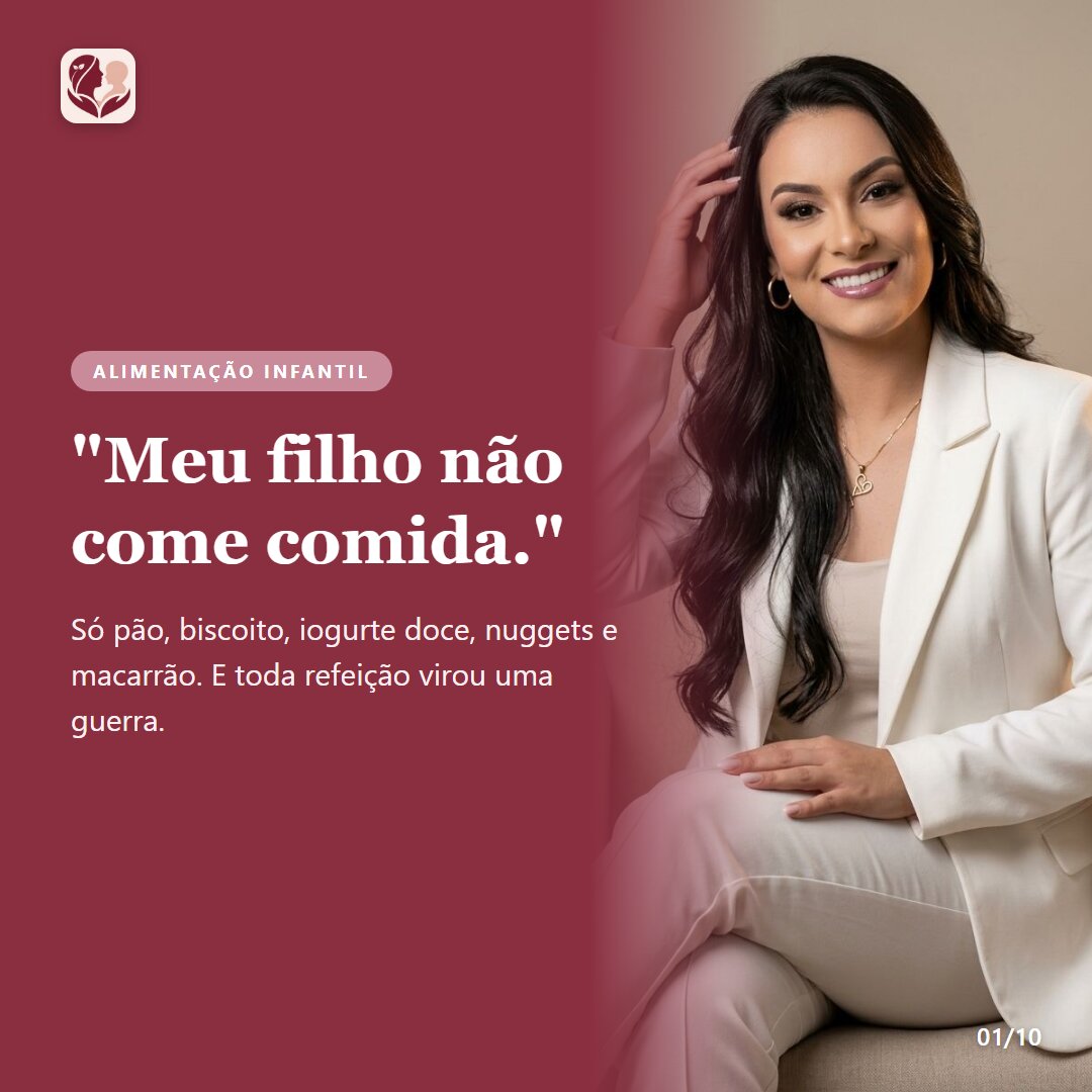 “Meu filho não come comida”