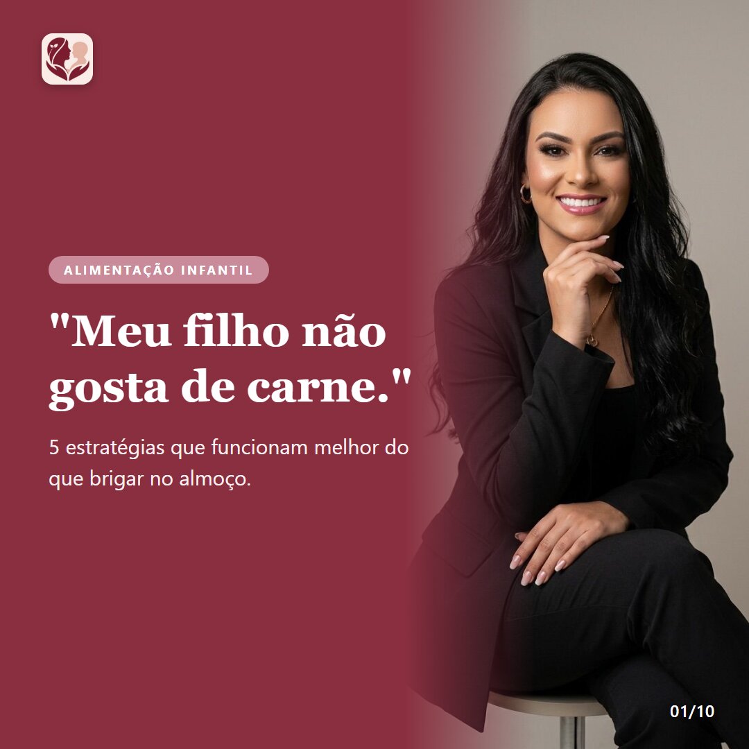 “Meu filho não gosta de carne”